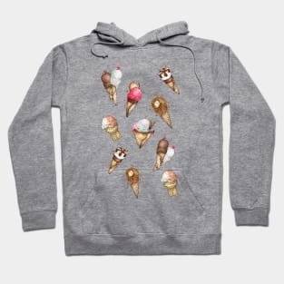 Summer Ice Cream Cones Hoodie